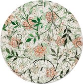 Walljar - William Morris - Jasmine - Muurdecoratie - Forex wandcirkel