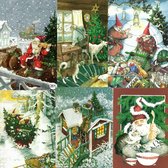 Inge Look Kerst Postkaart set 2 (nu 201,214,218,54,59,18)
