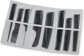 SIBEL - LIGNE CARBON - SET DE PEIGNES - 8PCS