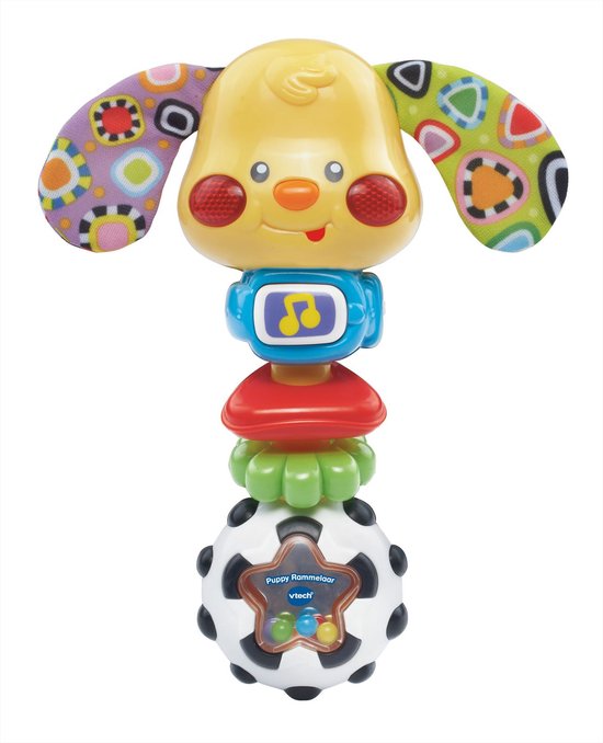 VTech Baby Puppy Rammelaar - Interactief Baby Speelgoed - Voor Jongens & Meisjes -3 tot 36 Maanden van Vtech — afbeelding 4