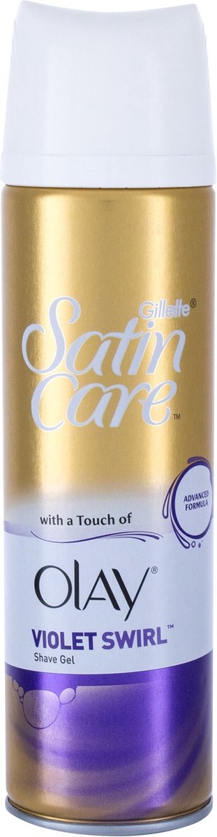 Gillette Satin Care Shaving Gel Violet Swirl With Olay