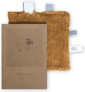 Snoozebaby geboortecadeau set: geboortekaartje + envelop + duurzaam gemaakte gift - alleen nog maar 2 postzegeltjes plakken - Toffee