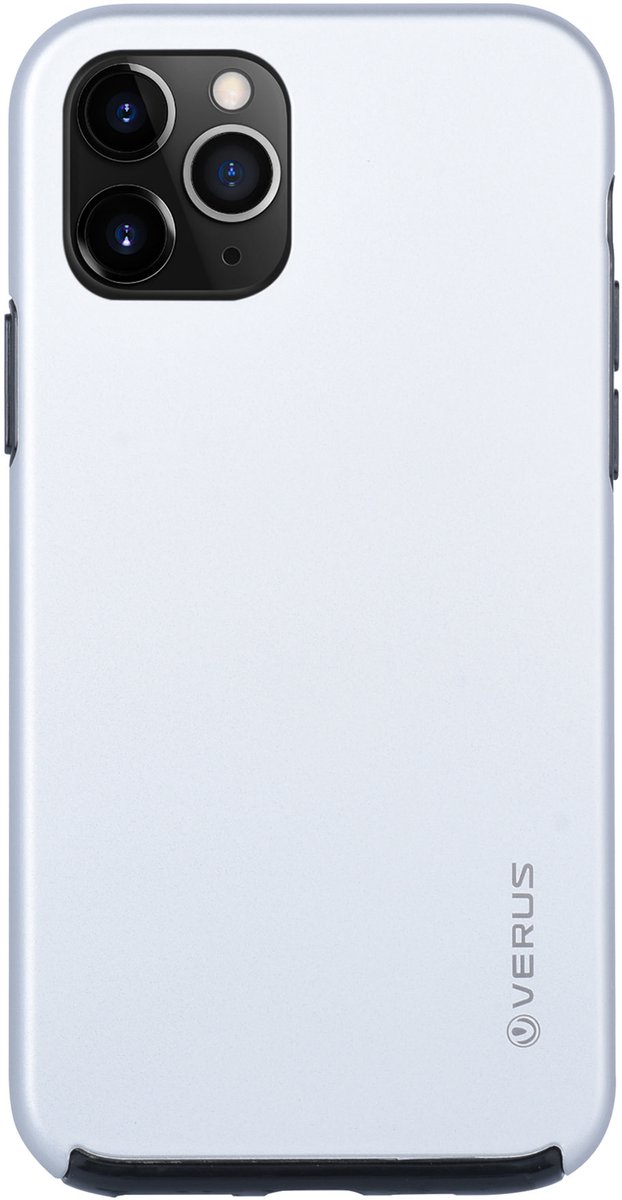 Apple iPhone 11 Pro Zilver Backcover hoesje Soft Touch - Kunststof