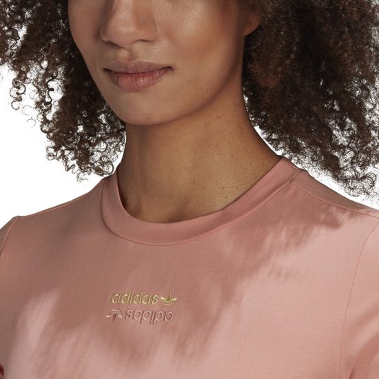 adidas Originals Cropped Tee T-shirt Vrouwen Rose 38