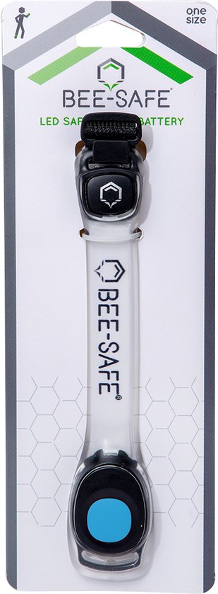 Led Armband batterijen | BEE SAFE blauw | hardloop verlichting | sportarmband - bee seen