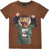 The New t-shirt jongens - camel - Tnvillum maat 98/104