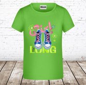 Meisjes T-shirt lime shoes -s&C-98/104-t-shirts meisjes