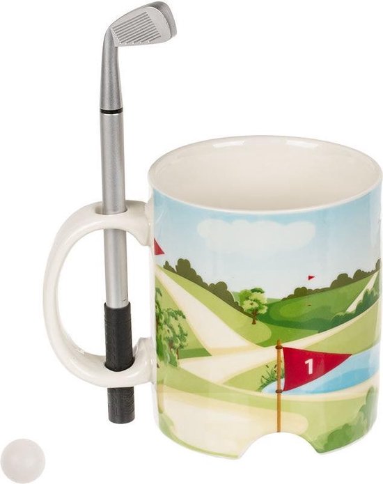 Tasse de golf avec gobelet cadeau stylo avec bâton de golf cadeau golf |  bol.com
