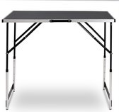 Supremium Inklap Tafel l Lichtgewicht l In Hoogte Verstelbaar l Vakantie/Reizen l Stabiel l Aluminium l Grijs