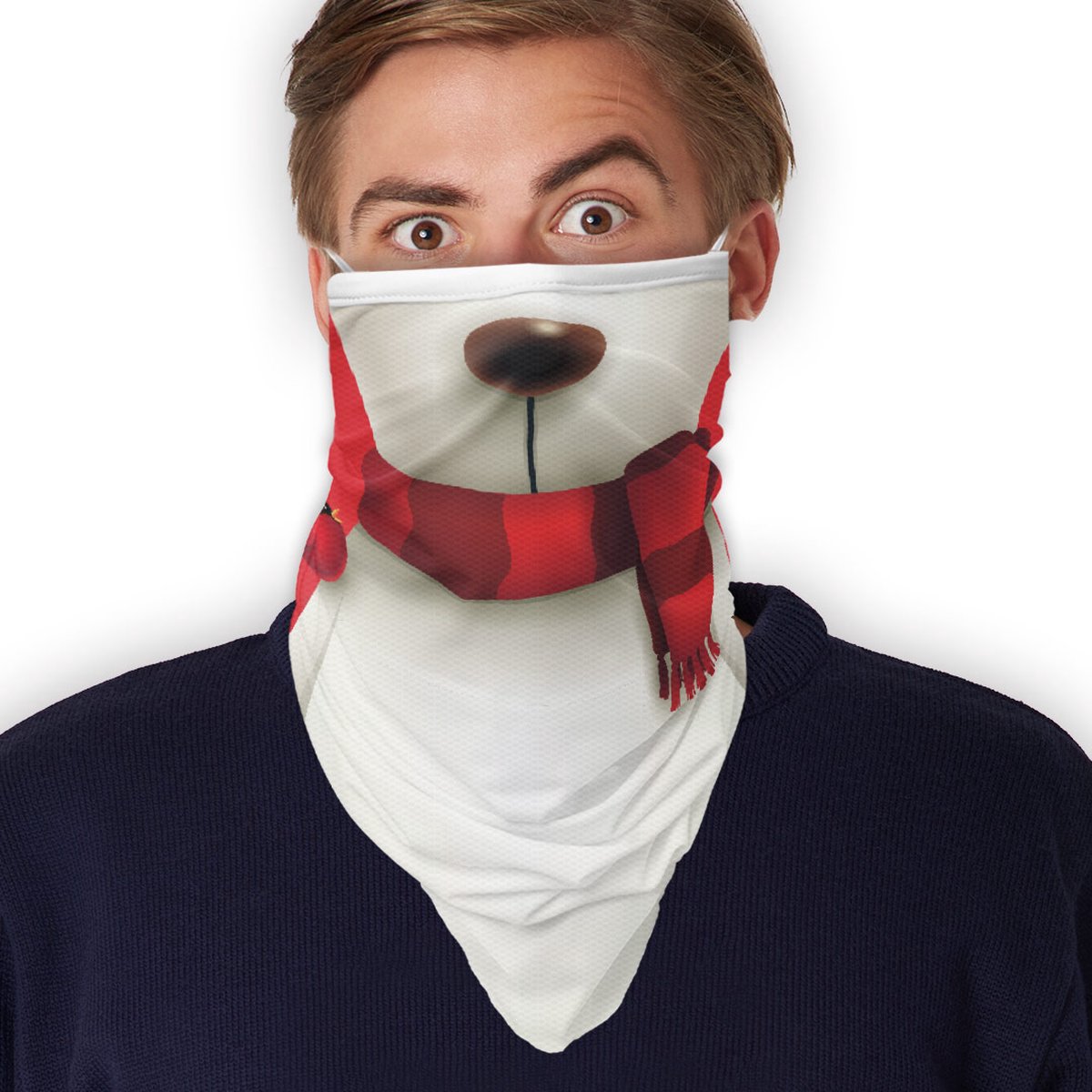 Flappy Facemask /LONG Ijsbeer