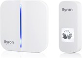 Byron DBY-23441 Draadloze deurbel - Ontvanger op batterijen - Met wave sensor - Waterdicht - Wit - 100m Bereik - 80 dB - 60 Melodieën