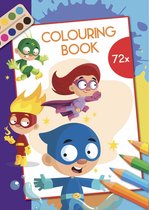 kleurboek super helden 72 pagina's