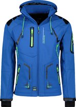 Softshell Jas Heren Capuchon Canadian Peak Royal Blauw - L