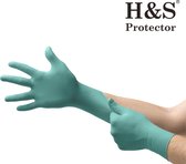 H&S PROTECTOR - Nitril handschoenen - Wegwerp handschoenen - Turkoois - XL - Poedervrij - 100 stuks