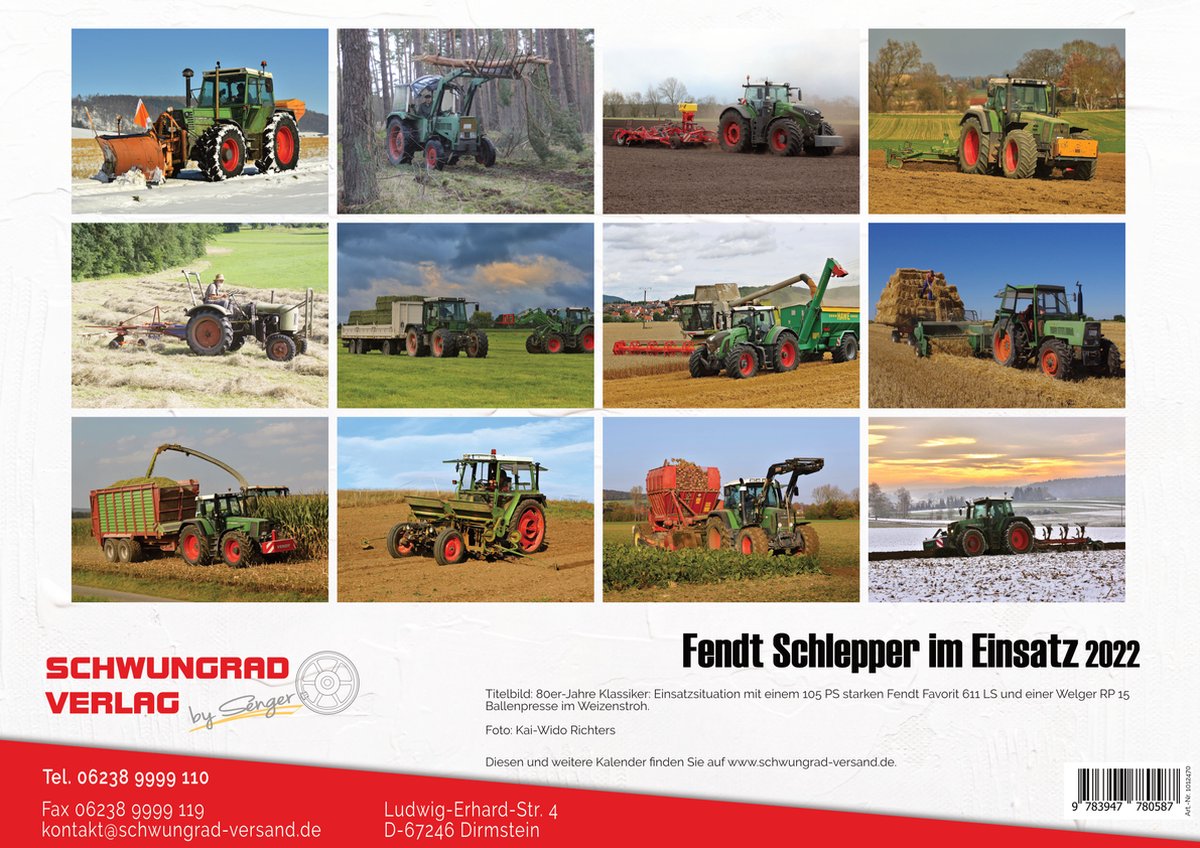 Fendt trekker kalender 2022 bol