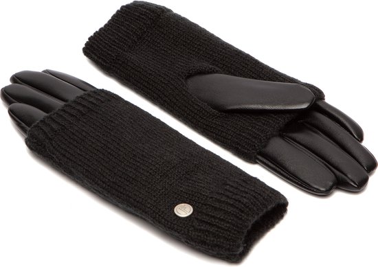 Aurelli Leren handschoenen zwart elegant Accessoires Handschoenen Leren handschoenen