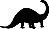Tableau Noir - Krijtbord Dinosaurus Zwart - Brontosaurus - 60 x 37 cm