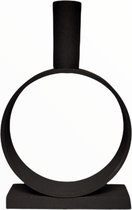 Branded By - Kandelaar - Ring - Zwart - 24 cm hoog