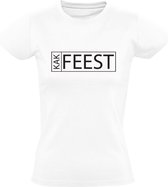 Kakfeest | Dames T-shirt | Wit | Drank | Feest | Kroeg | Festival