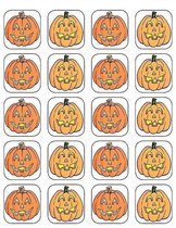 UITVERKOOP! Halloween Pompoenen Stickers - 120 Stickers - 6 Vel Pompoenstickers voor Halloween - Knutselstickers - Cadeaustickers - Herfst en Halloween