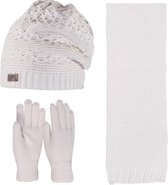 Kitti 3-Delig Winter Set | Muts met Fleecevoering - Sjaal - Handschoenen | 9-15 Jaar Jongens | De Kampioen-01 (K2960-06)