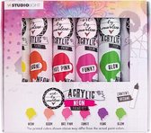 Studio Light Essentials acrylverf set Neon 6stuks Nr.104