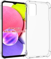 Samsung Galaxy A03s Hoesje - Samsung Galaxy A03s Hoes Transparant Shock Proof Case