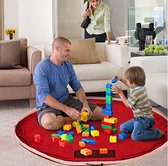 Kinderspeelgoed opbergtas | Opgeruimd | Opbergmat | Snel opruimen | Rood