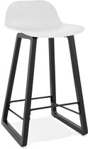 Alterego Halfhoge kruk 'SASHIMI MINI' wit design