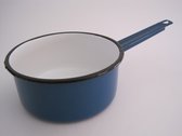 Emaille steelpan - Ø 20 cm - 3 liter - blauw