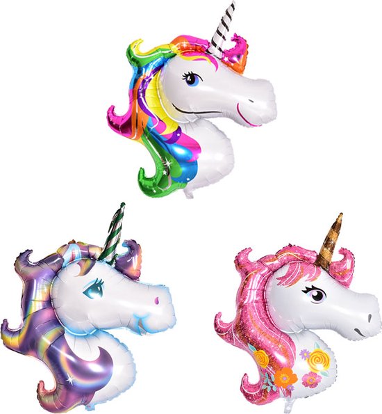 MagieQ Eenhoorn  Eenhoorn ballonnen Decoratie Pakket– Helium – Folie – Verjaardag|Feest|Party|Kinderfeesje|Decoratie|versiering|