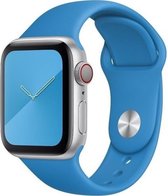 Geschikt voor Apple Watch Bandje 38/40mm - Siliconen - Blauw M/L