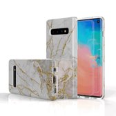 FONU Marmer Backcase Hoesje Samsung Galaxy S10e - Wit