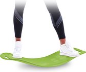 Relaxdays balance board fitness - twistbord - diverse kleuren - evenwicht - kunststof - groen