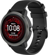 Shop4 - Bandje voor Garmin Vivomove (Ook Luxe, Sport en Style) - Siliconen Zwart