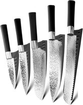 Blade Masters 5-delige Messenset - Authentieke Japanse Messen - High Carbon Staal - Ergonomische Koksmessen