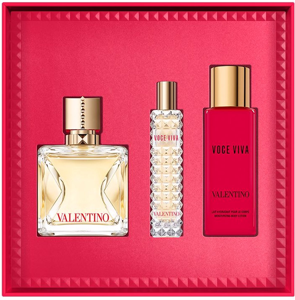 Set Valentino Voce Viva Eau de Parfum 50ML + EDP 15ML + lotion pour le  corps 100ML | bol.com