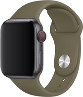 Watch Bandje ook geschikt voor Apple Watch / Watch Band/ Ook geschikt voor Series 1 2 3 4 5 6 SE / Sport / Siliconen / Armband / Roestvrij / 38 mm / 40 mm / - Legergroen - Army gre