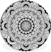 WallCircle - Wandcirkel - Muurcirkel - Mandala sierlijk - Aluminium - Dibond - ⌀ 30 cm - Binnen en Buiten