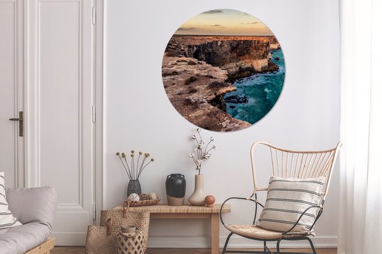 Wall Circle - Wall Circle Indoor - Falaises de Bunda - 150x150 cm - Décoration murale - Peintures Ronds