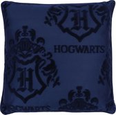 Donkerblauw kussen HOGWARTS Harry Potter 45x45 cm
