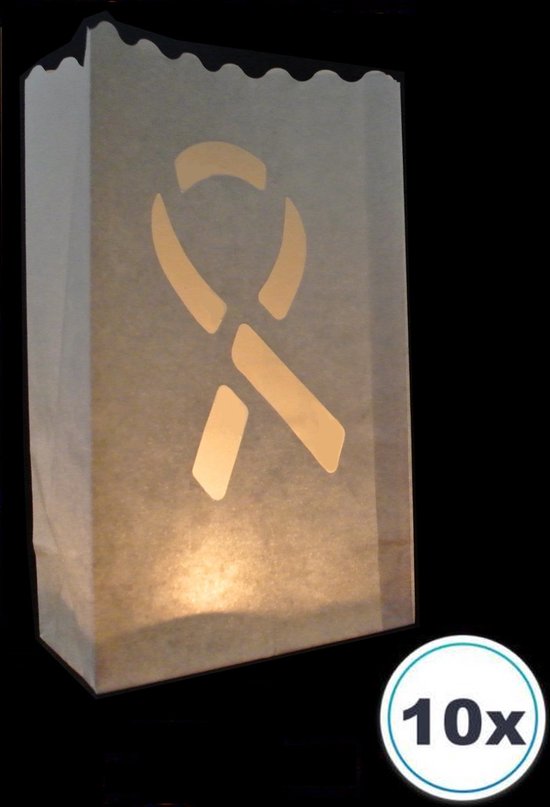 10 x Candle bag SOLIDARITEIT, windlicht, papieren kaars houder, lichtzak,  lampion, candlebag, candlebags, sfeerlicht, bedrukt, logo, foto