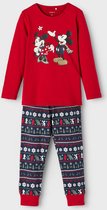 Name it 2-delige pyjama Mickey-Minnie kerst 86