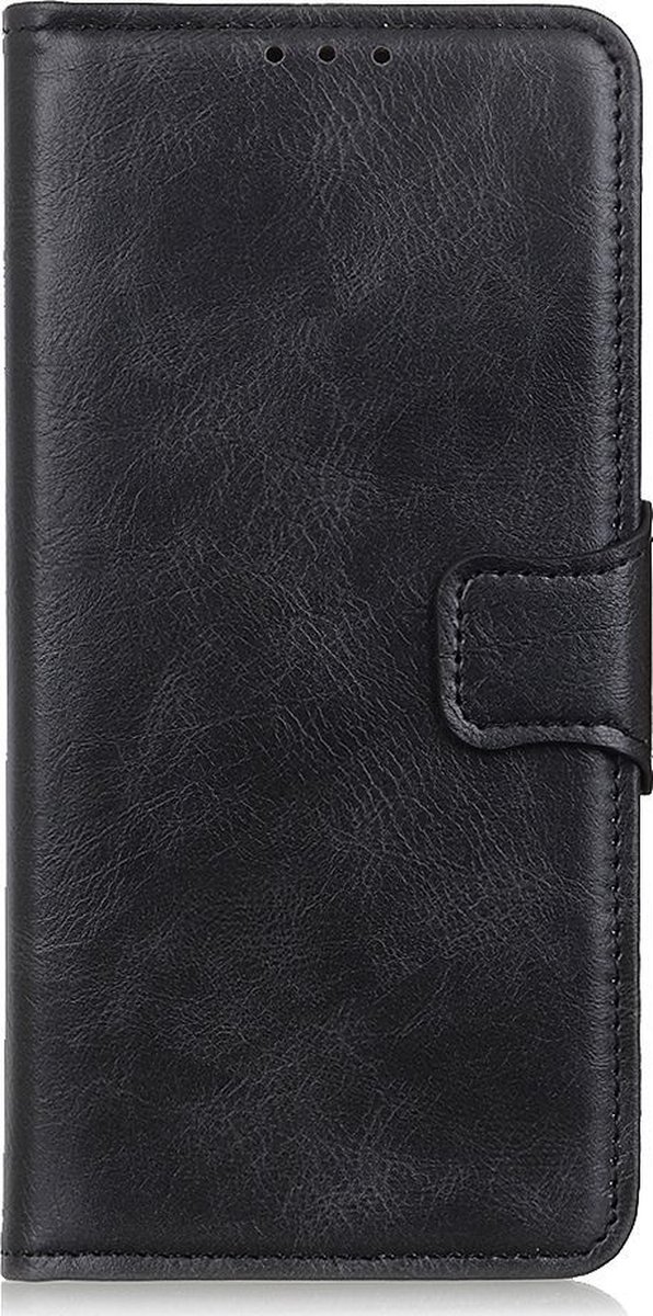 Mobigear Telefoonhoesje geschikt voor Samsung Galaxy S22 Ultra Hoesje | Mobigear Classy Bookcase Portemonnee | Pasjeshouder voor 2 Pasjes | Telefoonhoesje voor Pinpas / OV Kaart / Rijbewijs - Zwart