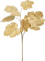 Viv! Home Luxuries Decoratietak - Vijgenblad - kunstbloem - goud - 65cm - topkwaliteit