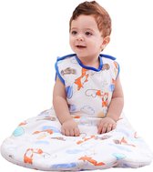 Slaapzak Baby Winterslaapzak - Zeer mooie kwaliteit - 2,5 TOG / 80 cm lang - Heerlijk zachte en ademende Babyslaapzak - 6-9 Maanden - 100% Katoen