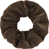 Scrunchie with a touch of glitter goud
