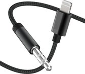 Audiokabel - Geschikt voor iPhone Lightning naar Jack Kabel - 3.5 Audio Hi-Fi - Nylon Gevlochten - Hi-Res Audio