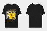 Pokémon Heren Tshirt -M- Pika Punk Zwart