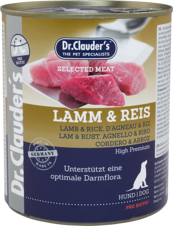 Dr. Clauders Prebiotics Lam Met Rijst 800g